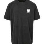 acid washed heavy oversize tee noir