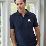 luxury stretch v neck polo