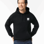 heavy blend adult hooded sweatshirt noir, 2xl